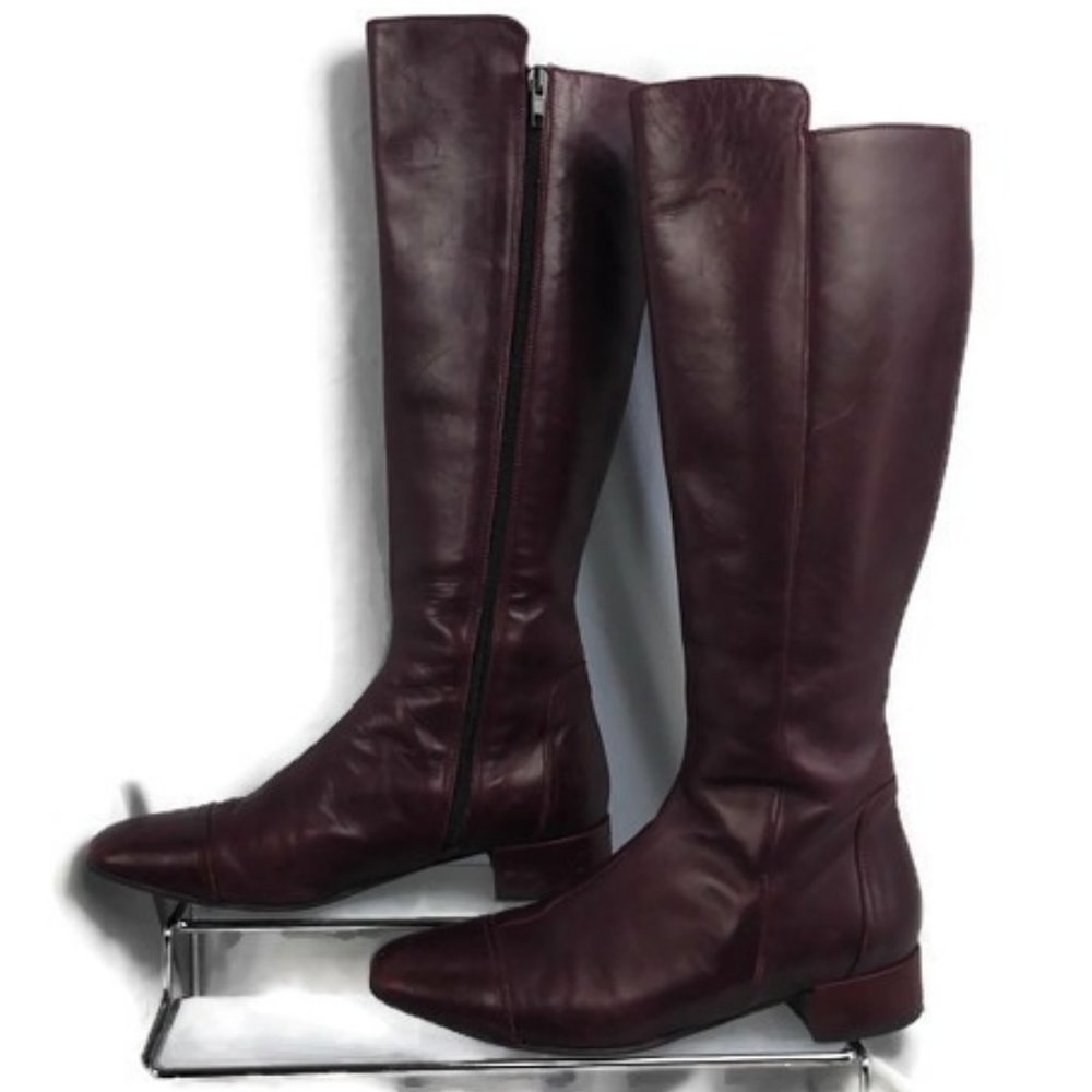 SFB Italian Leather Boots Size 37 Wine